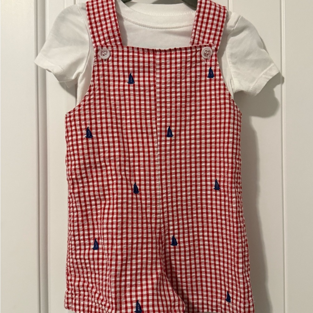 Red and White Kids Matching Set